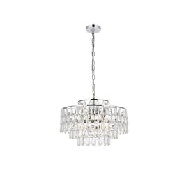 Elegant Lighting - Mila 20 inch pendant in - Chrome
