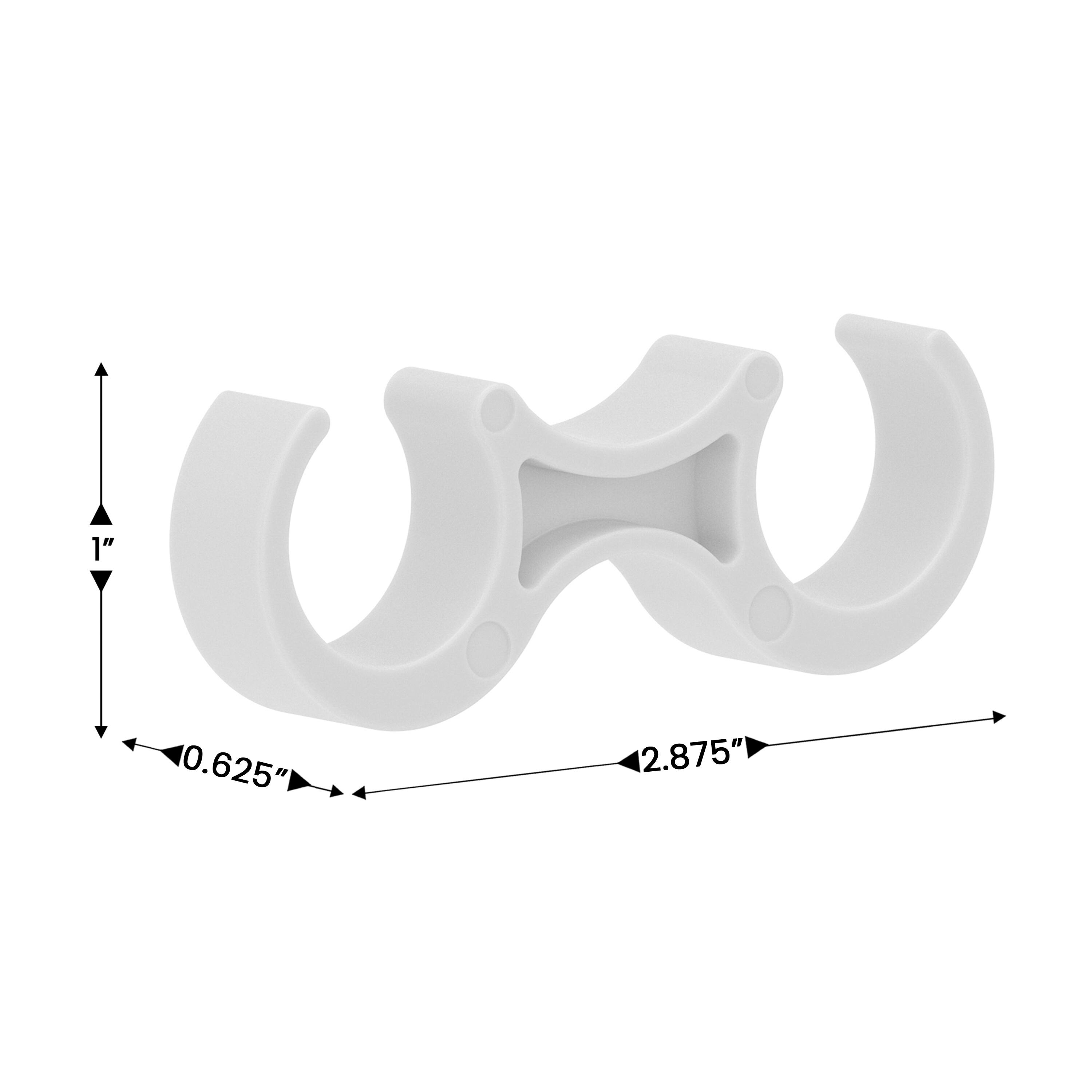 1" x 0.625" x 2.875"