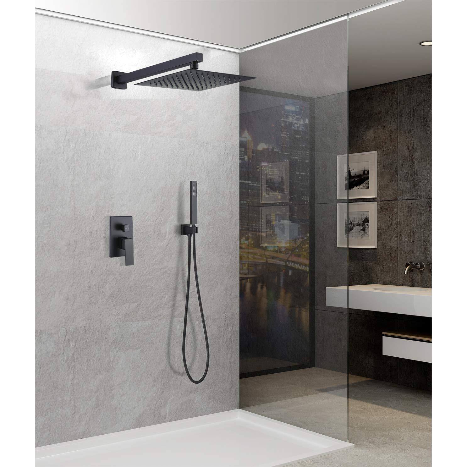 Alt View 7. Paradigms Interiors - Wall Supply Elbow With Hand Shower Holder Brass Square 1 shower Hose Connector Mount Drop Ell Union Water O... - Chrome.