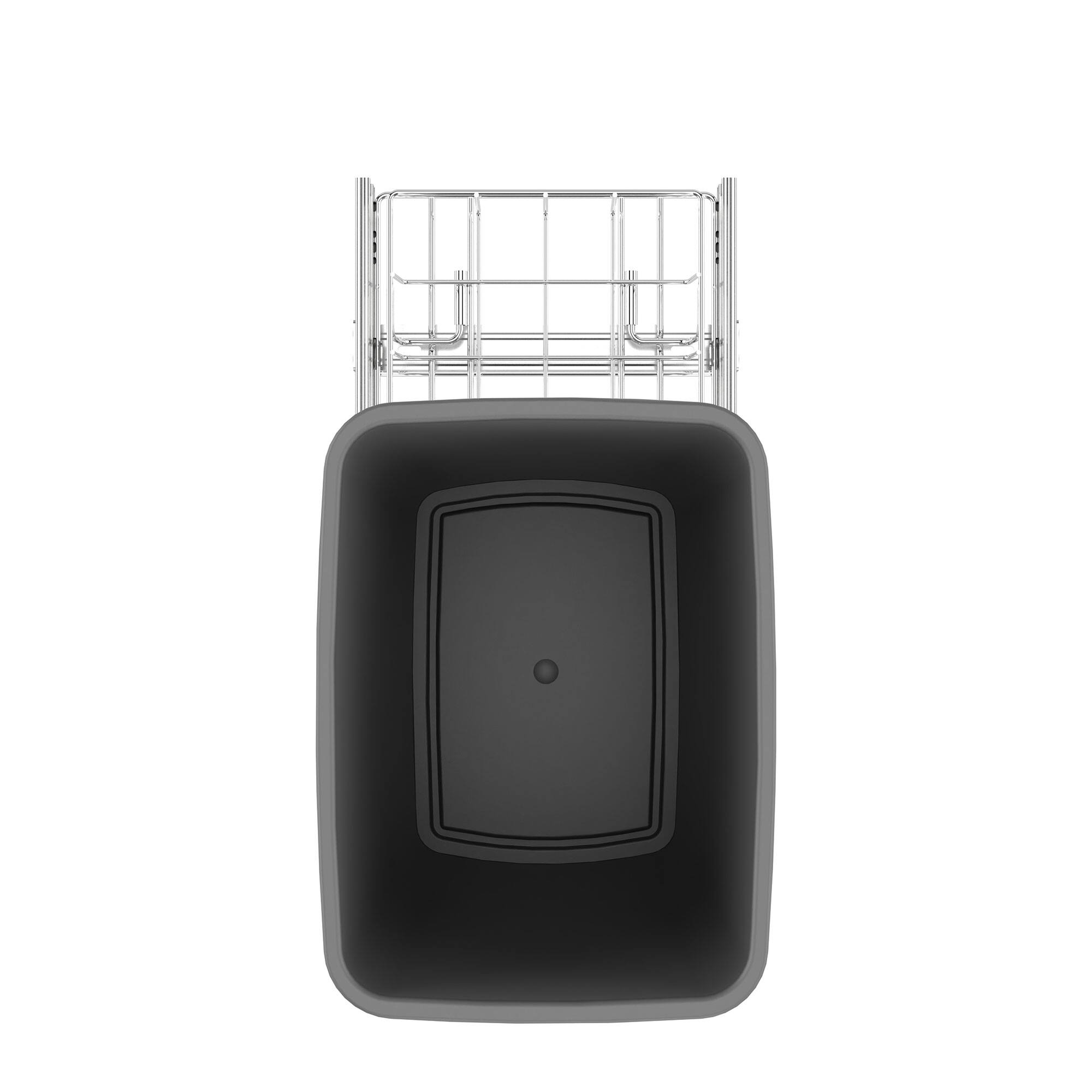 Alt View 7. Rev-A-Shelf - Rev-A-Shelf Pullout Trash Can 35 qt. for Kitchen Cabinets, Silver, RV-12KD-17C S - Silver.