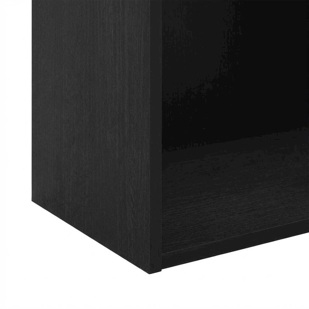 Alt View 2. FurniFact - Wood Bookcase with Open Shelving and Classic Design for Home Office Storage - Blackwood.