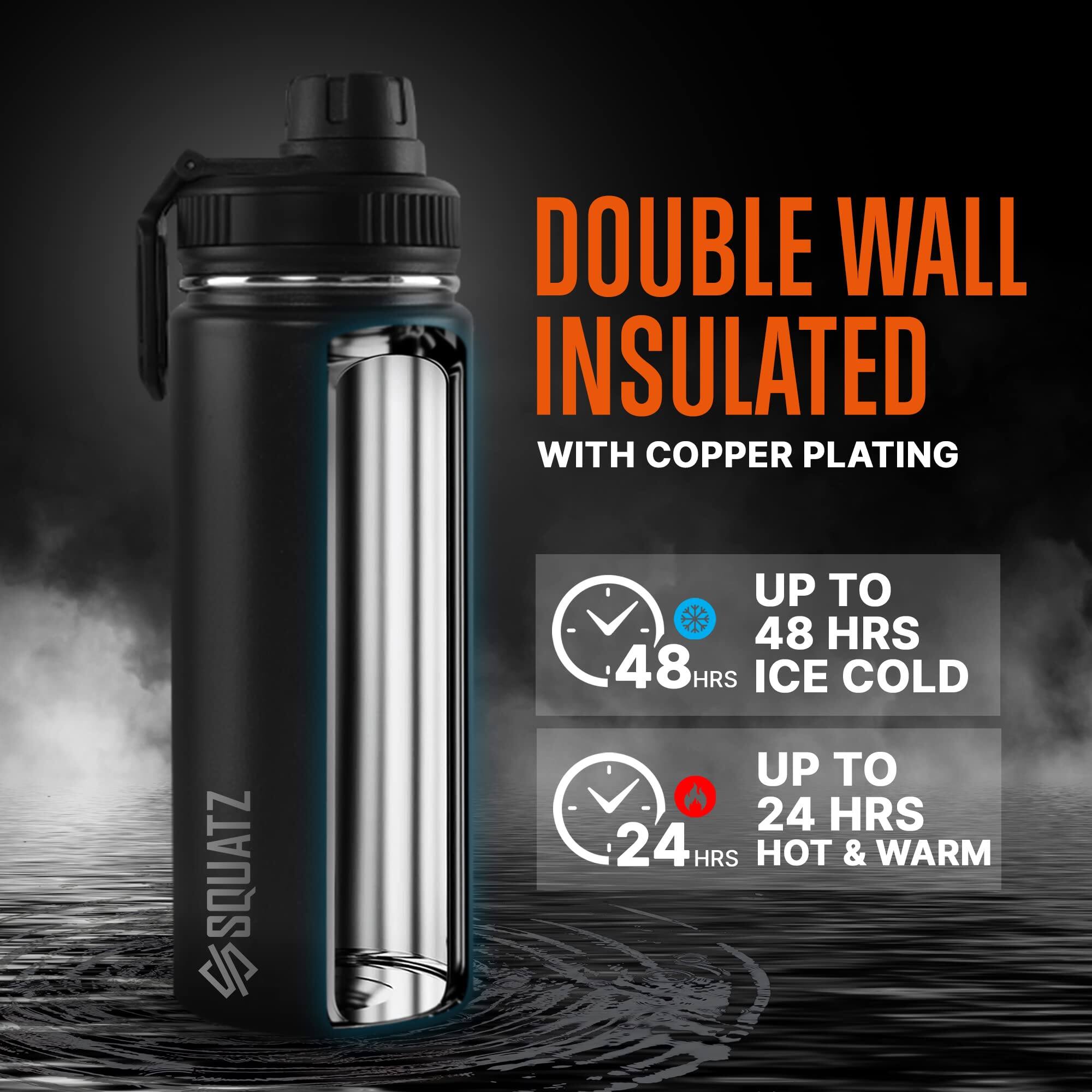 DOUBLE WALL INSULATED WITH COPPER PLATING  
UP TO 48 HRS ICE COLD  
UP TO 24 HRS HOT & WARM