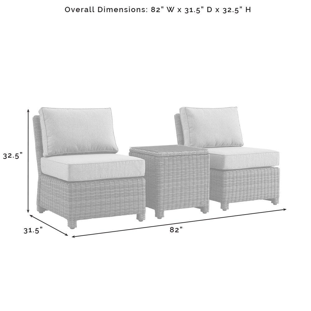 Overall Dimensions: 82" W x 31.5" D x 32.5" H