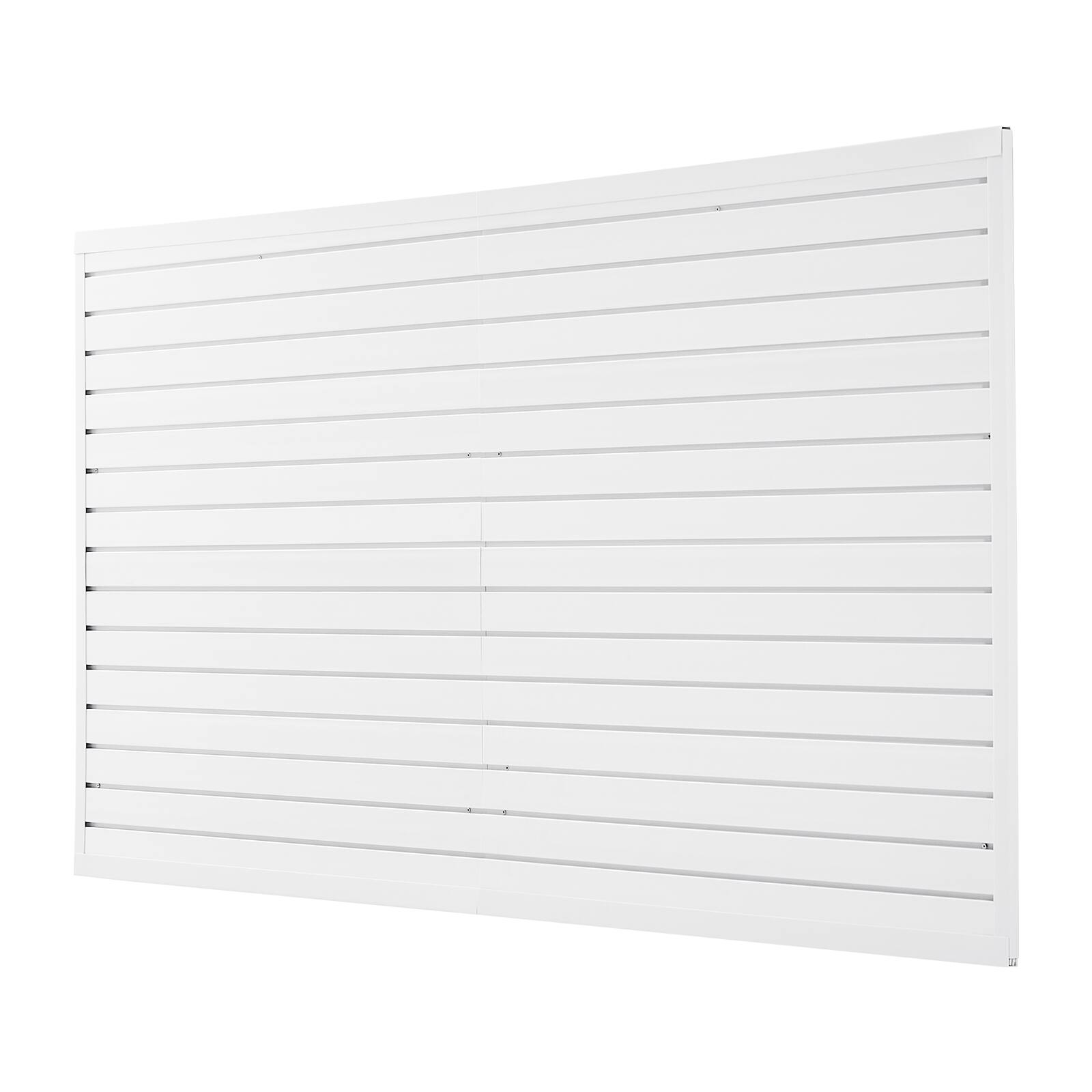 Alt View 5. VEVOR - Slat Wall Paneling, 8 x 4 ft, PVC Garage Slatwall with Modular Design, White Slat Wall Easy-to-Install - White.