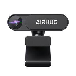 AIRHUG - 4K UHD USB Webcam No Mic with Privacy Cover, 16MP Sony Sensor, PDAF Focus, 63° FOV, Auto Light Correction for Meeting