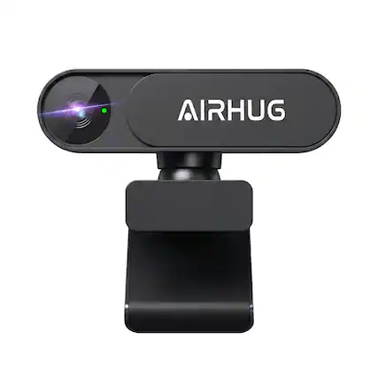 Front. AIRHUG - 4K UHD USB Webcam No Mic with Privacy Cover, 16MP Sony Sensor, PDAF Focus, 63° FOV, Auto Light Correction for Meeting.