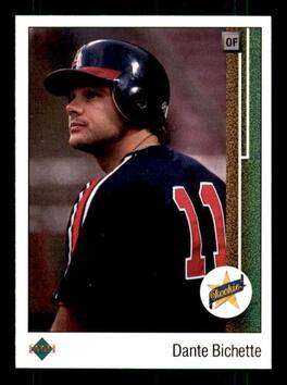 Dante Bichette Rookie Card 1989 Upper Deck #24