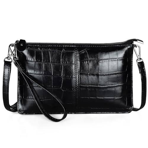 Black Crocodile Leather