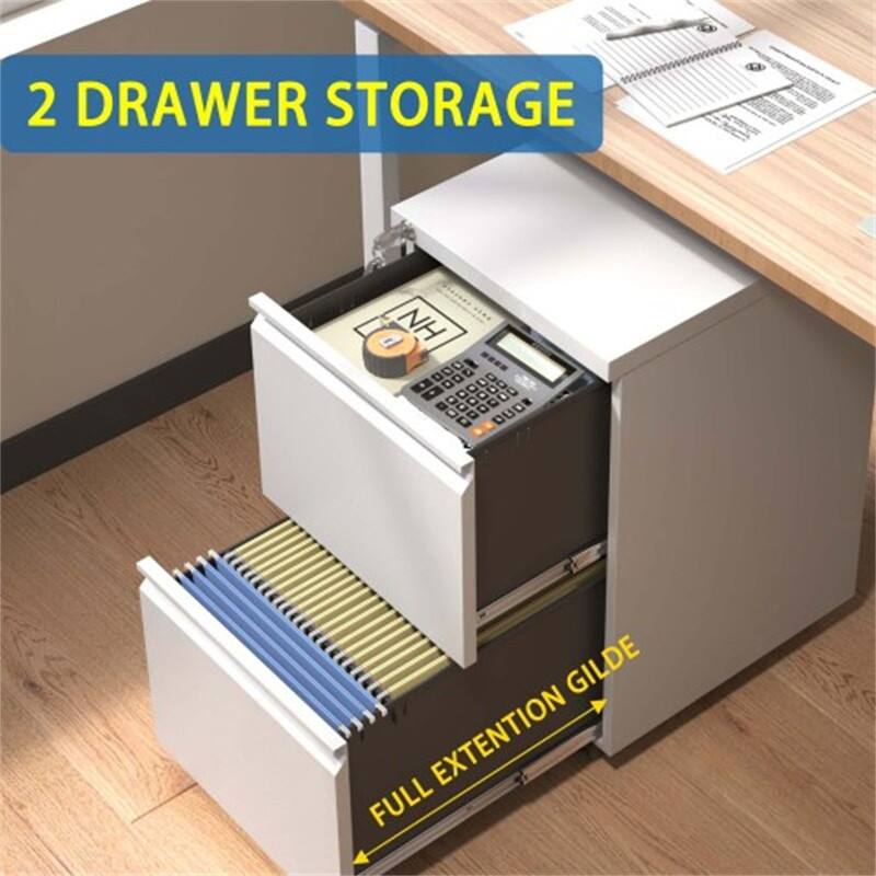 2 Drawer Storage  
Full Extension Glide