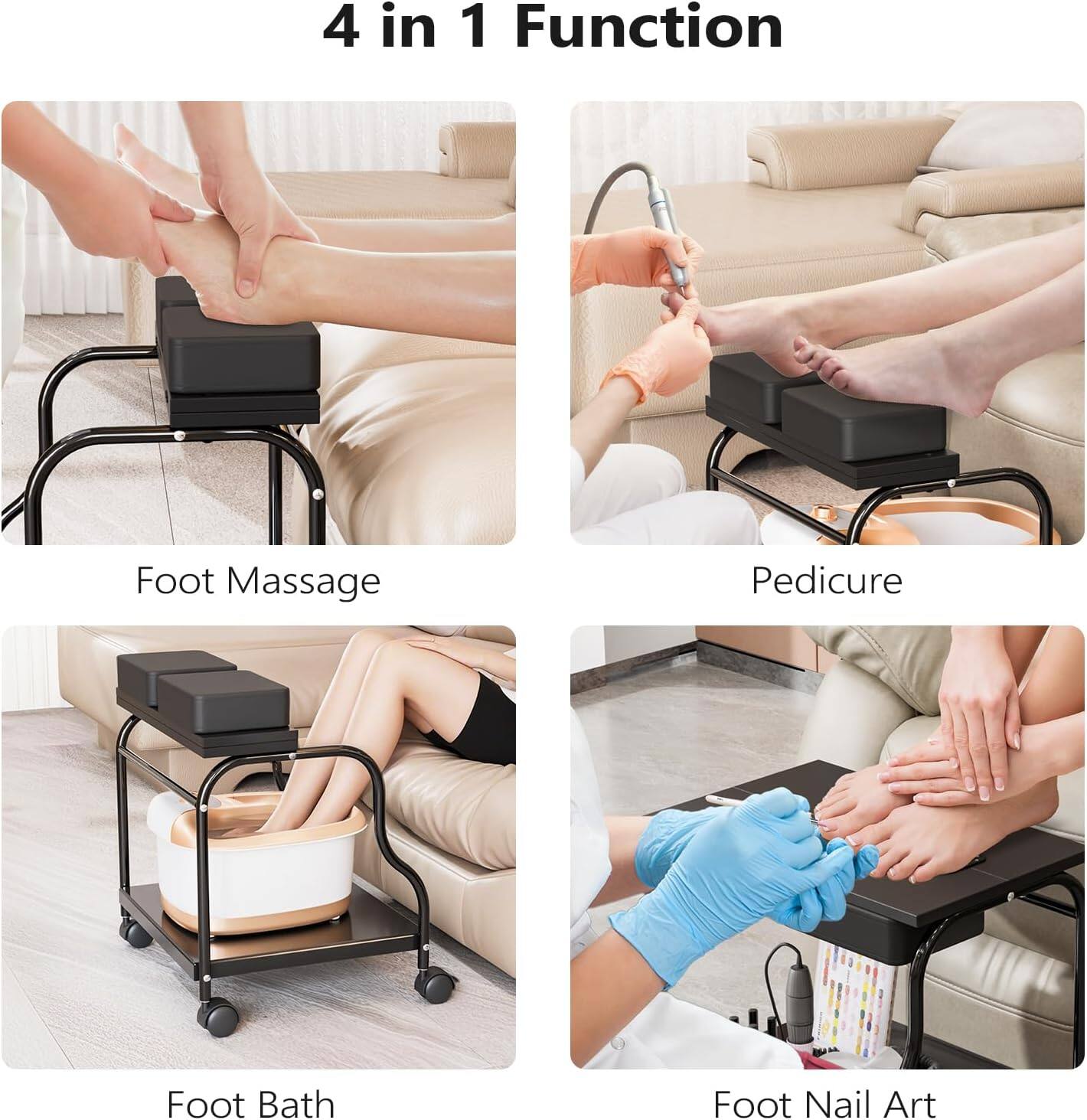 4 in 1 Function

- Foot Massage
- Pedicure
- Foot Bath
- Foot Nail Art