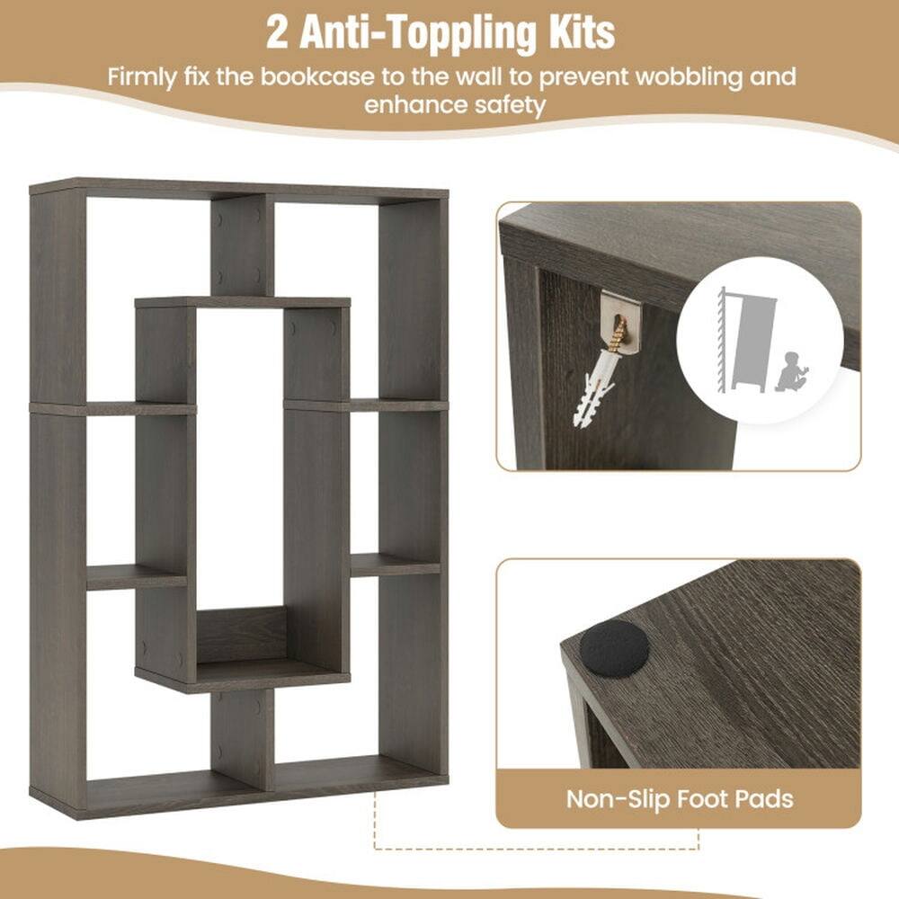 2 Anti-Toppling Kits  
Firmly fix the bookcase to the wall to prevent wobbling and enhance safety  

Non-Slip Foot Pads