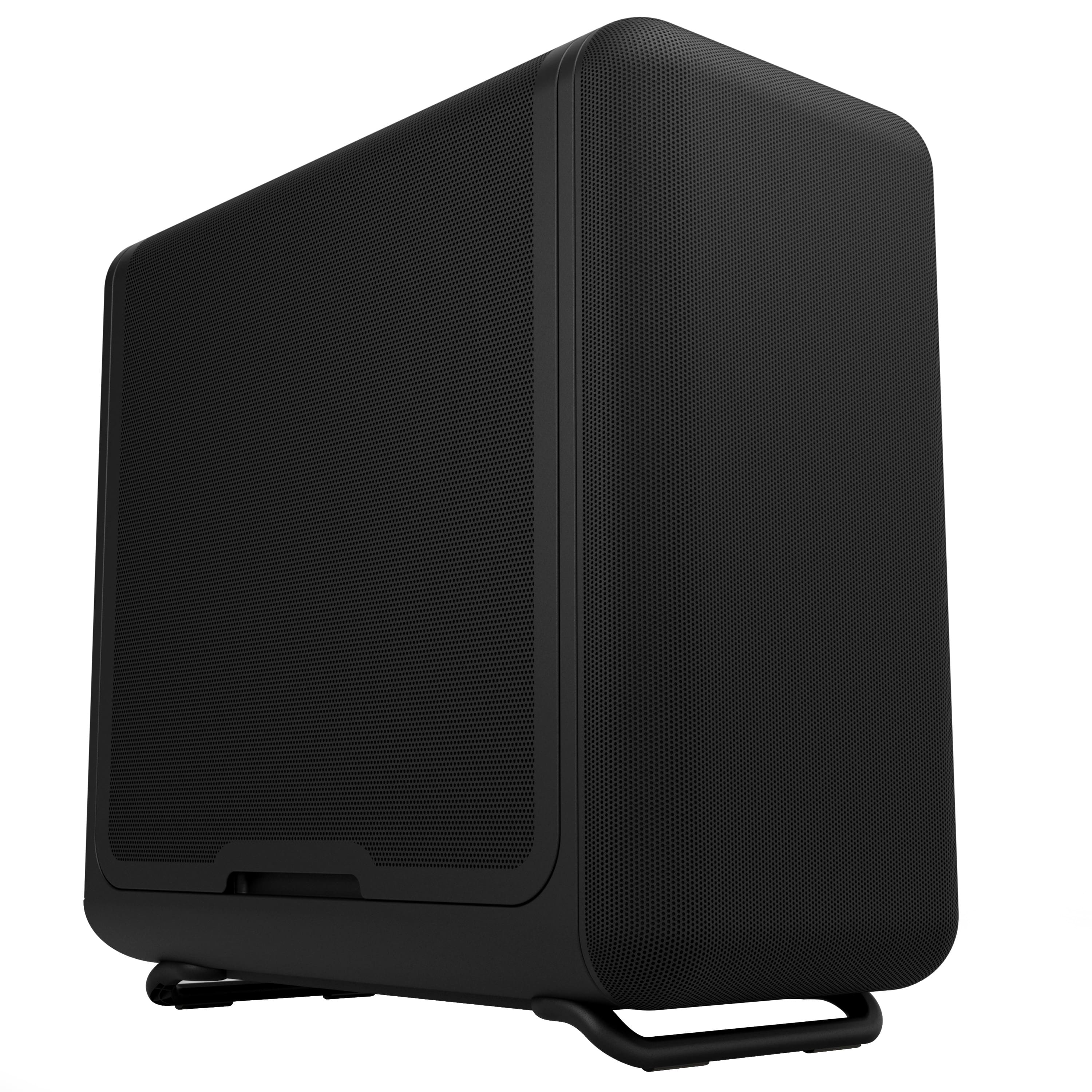 Front. HYTE - HYTE X50 Air Modern Performance ATX Mid-Tower PC Gaming Case - Pitch Black.