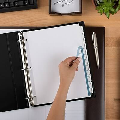 Alt View 6. Avery - Index Maker Paper Dividers with Print & Apply Label Sheets, 12 Tabs, 5 Sets/Pack - White.