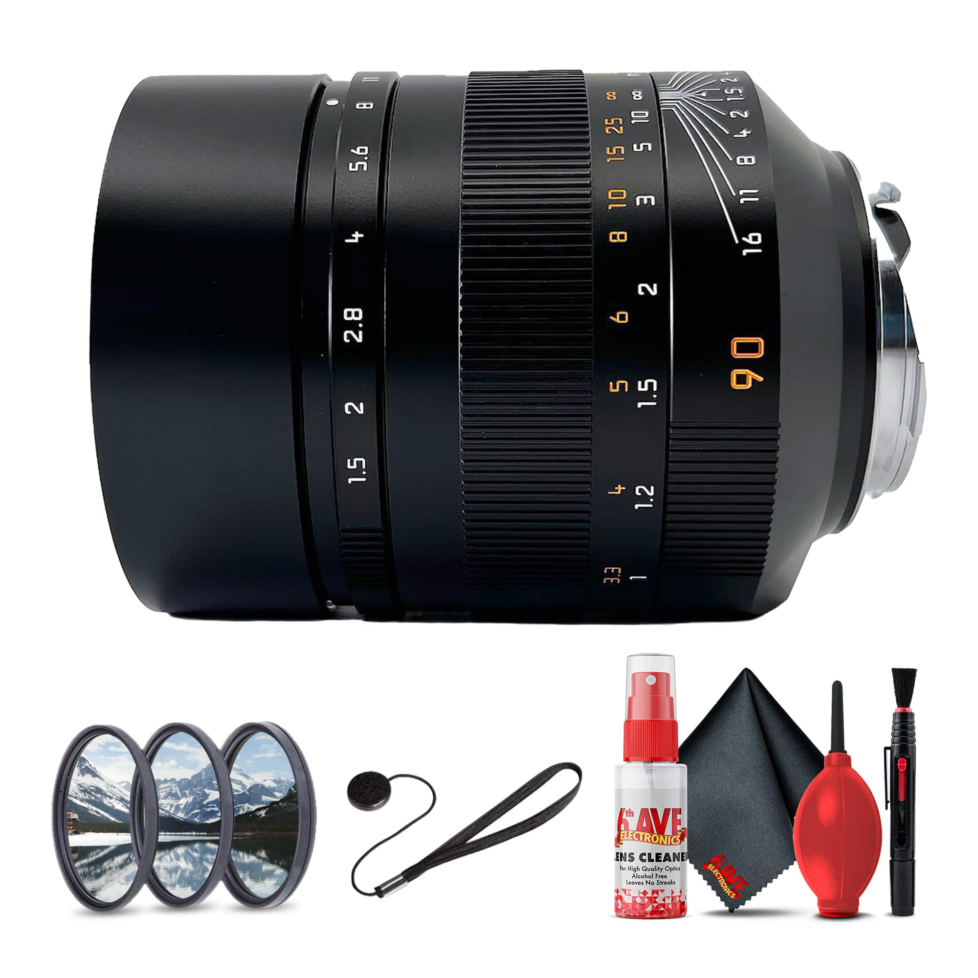 Leica - Summilux-M 90mm f/1.5 ASPH. Lens + More