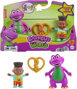 Fisher Price - Barney's World: Barney & David Figure Pack - Collectibles - Multicolor