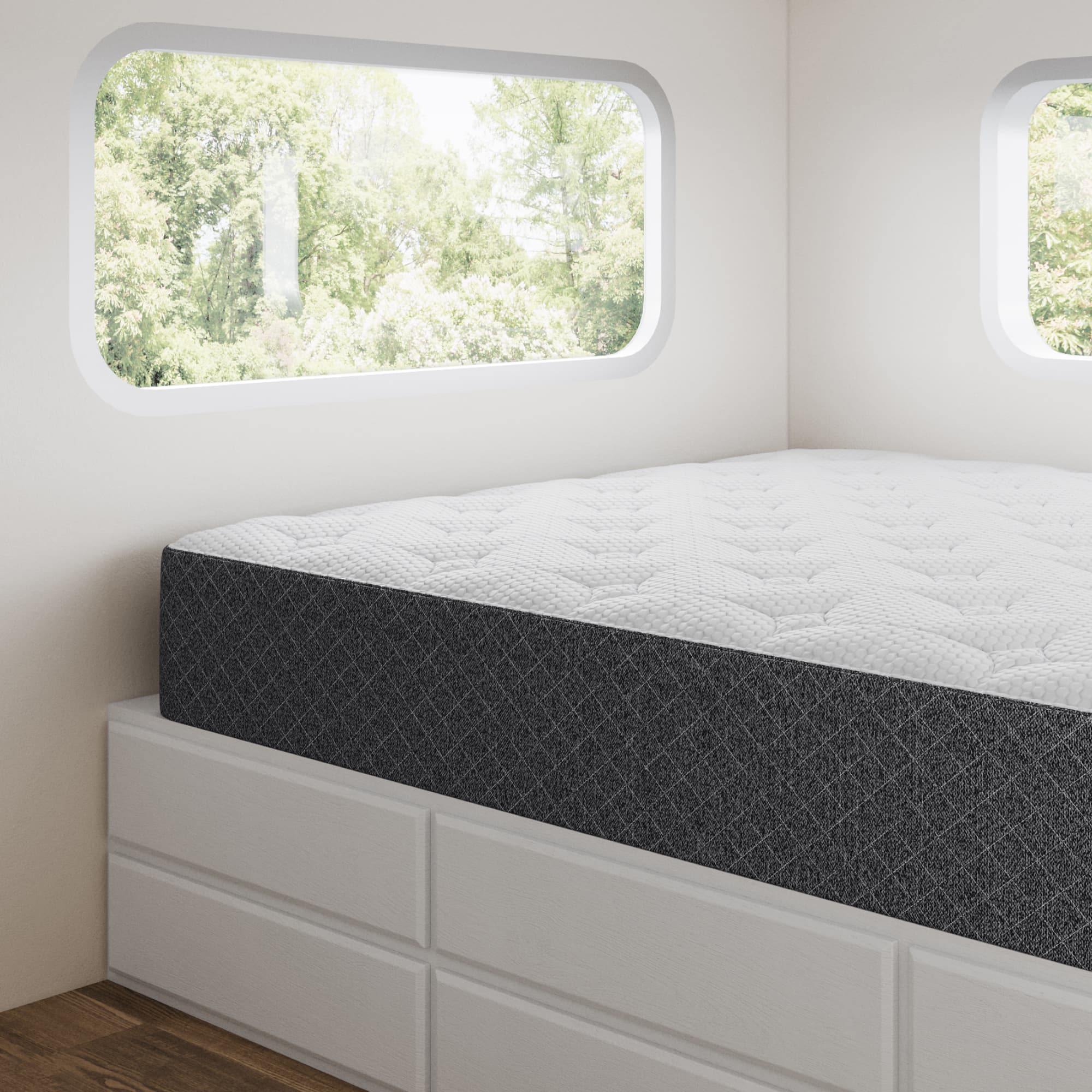 Ghostbed 10" RV Mattress Low Profile Hybrid Mattresses Short Queen