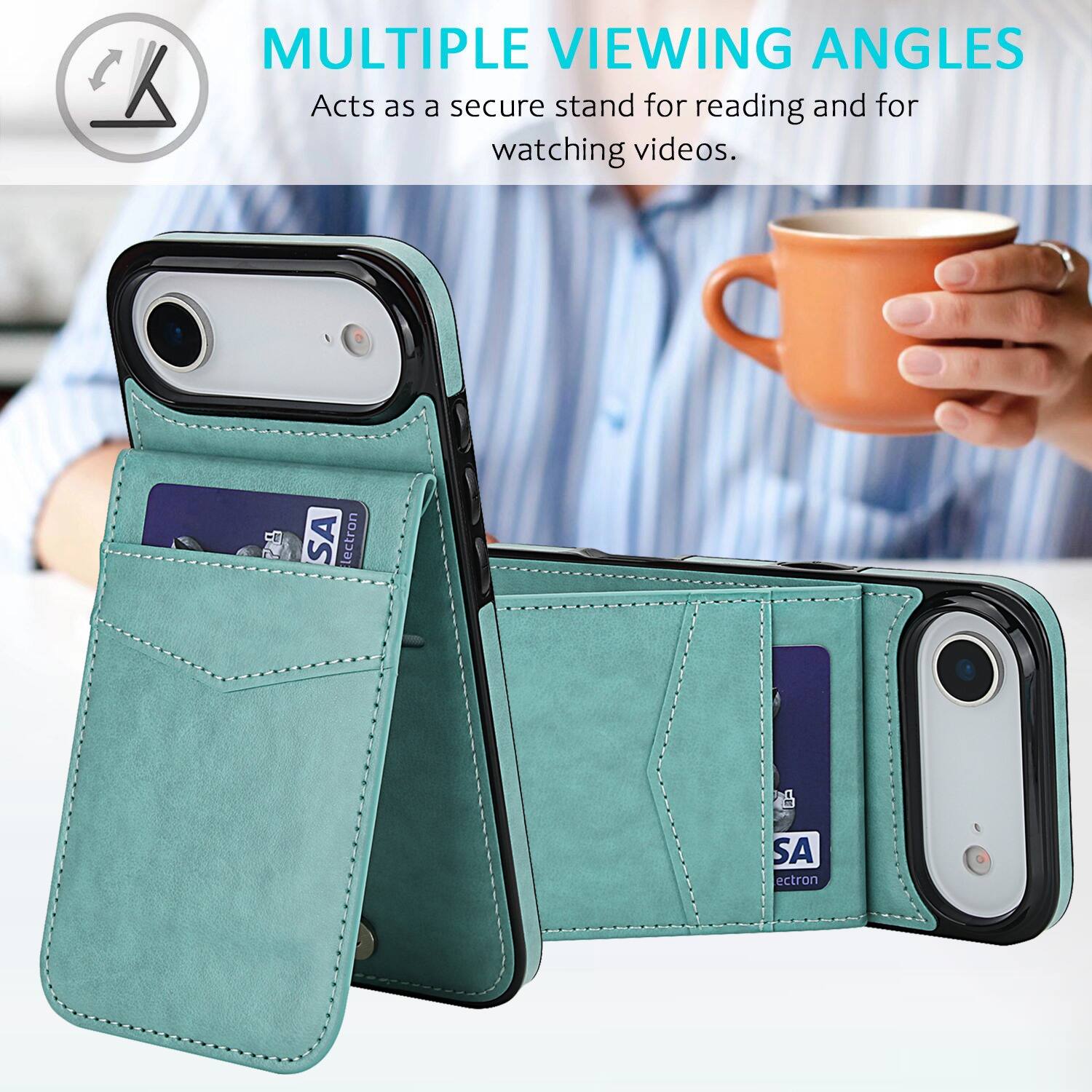 MULTIPLE VIEWING ANGLES  
Acts as a secure stand for reading and for watching videos.  
CE 2 SA lectron  
SA ectron