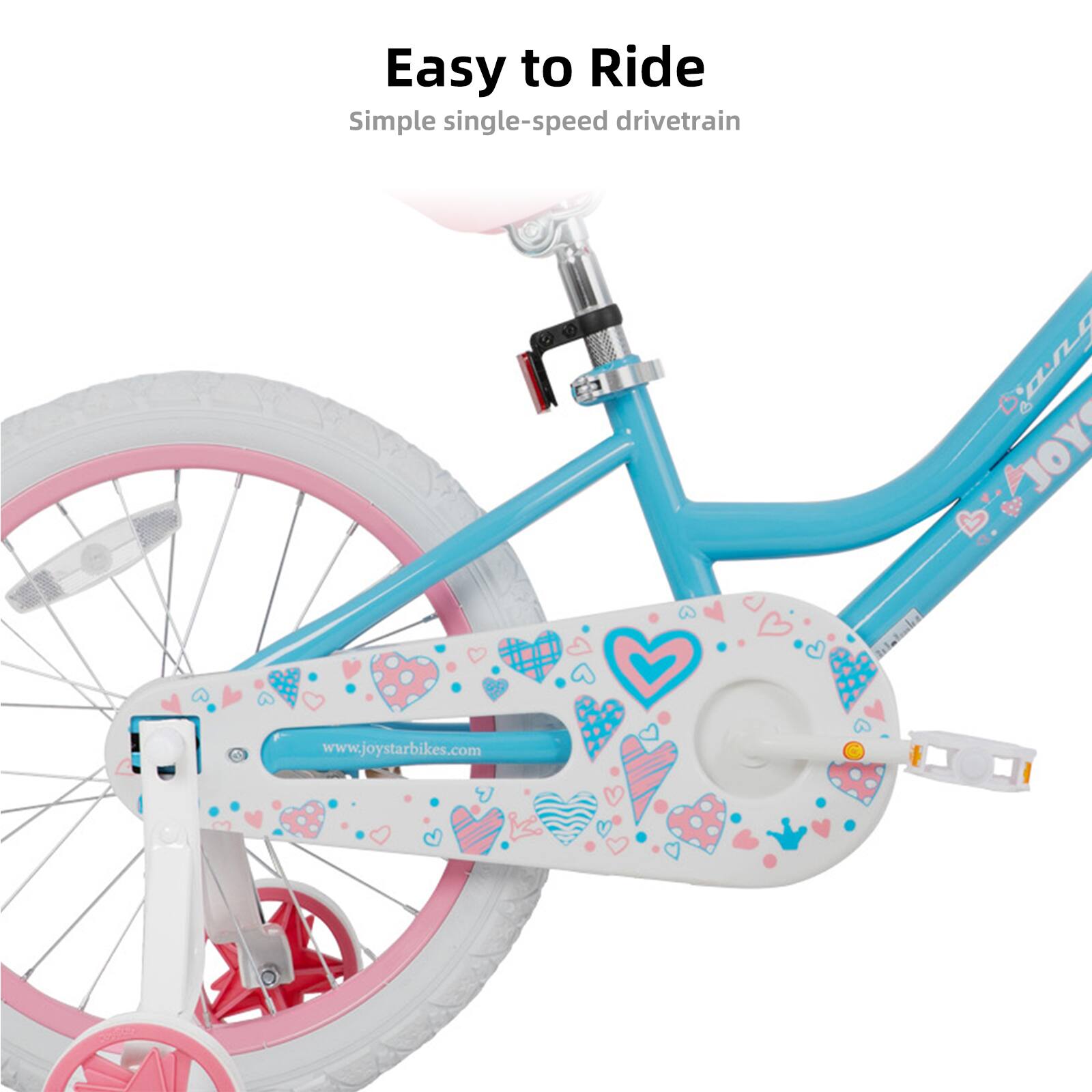 Easy to Ride  
Simple single-speed drivetrain  
www.joystarbikes.com