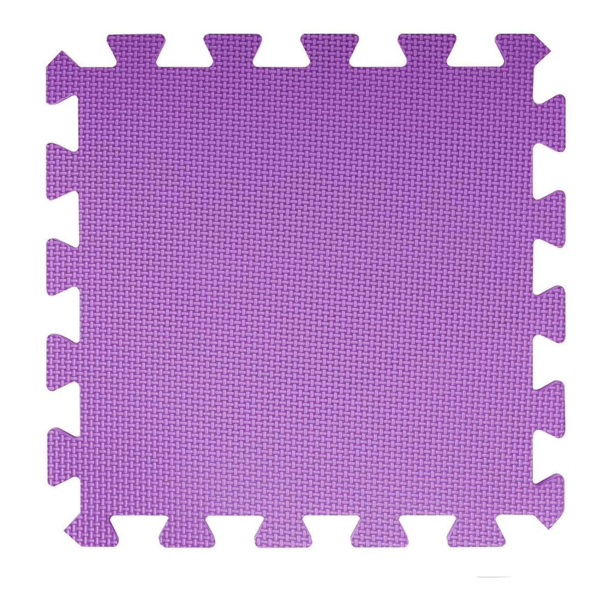 Alt View 8. BalanceFrom Fitness - BalanceFrom Fitness 16 Tile Thick Interlocking Puzzle Foam Exercise Play Mat - Pink/Purple/Beige.