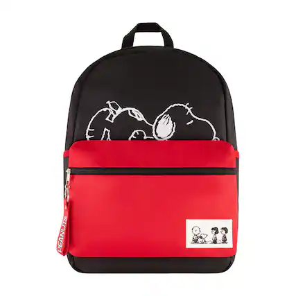Front. Peanuts - Snoopy Charlie Brown Woodstock Backpack - MULTI.