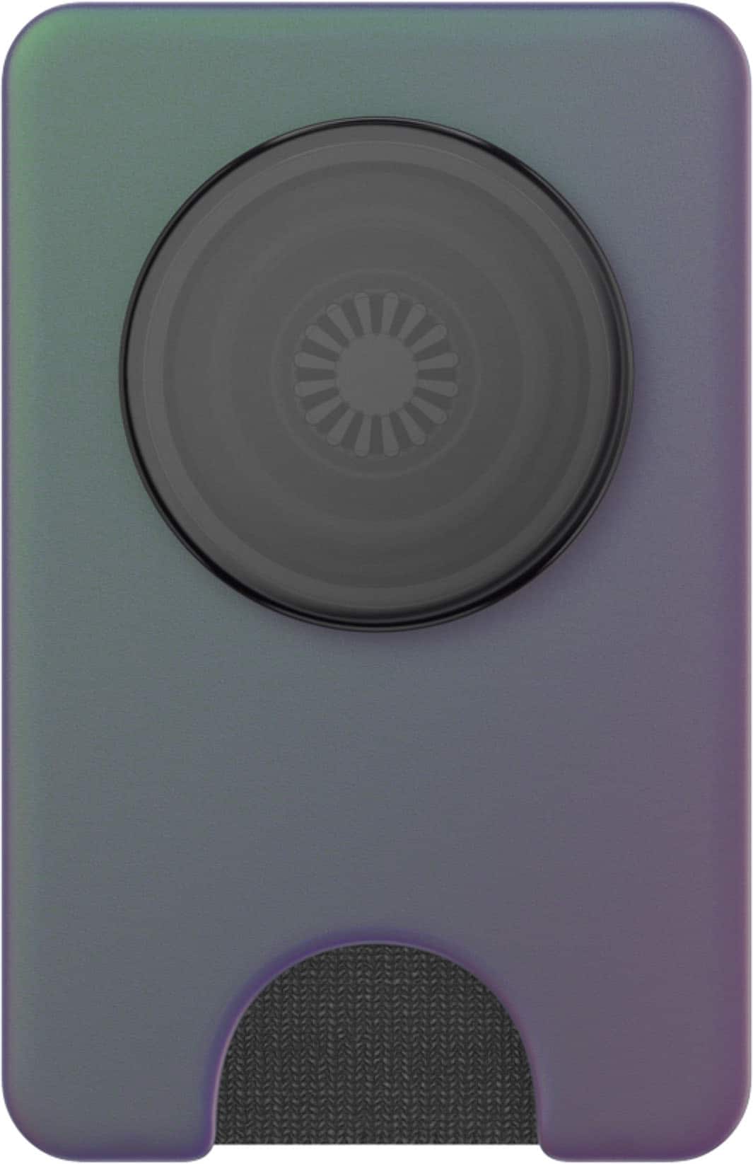 Alt View 3. PopSockets - MagSafe PopWallet+ Cell Phone Wallet & Grip, with Adapter Ring - Nightshade.