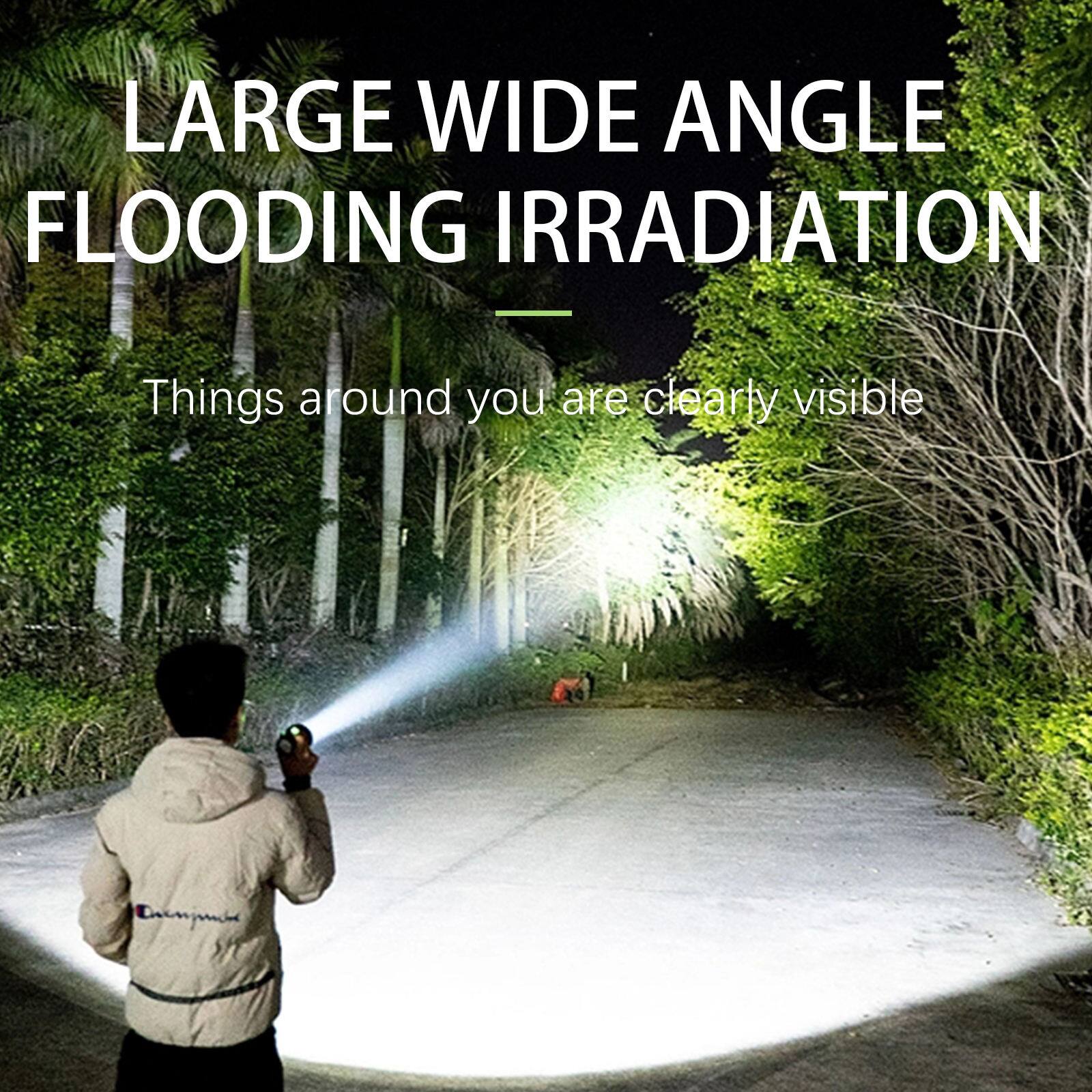 LARGE WIDE ANGLE FLOODING IRRADIATION  
Things around you are clearly visible