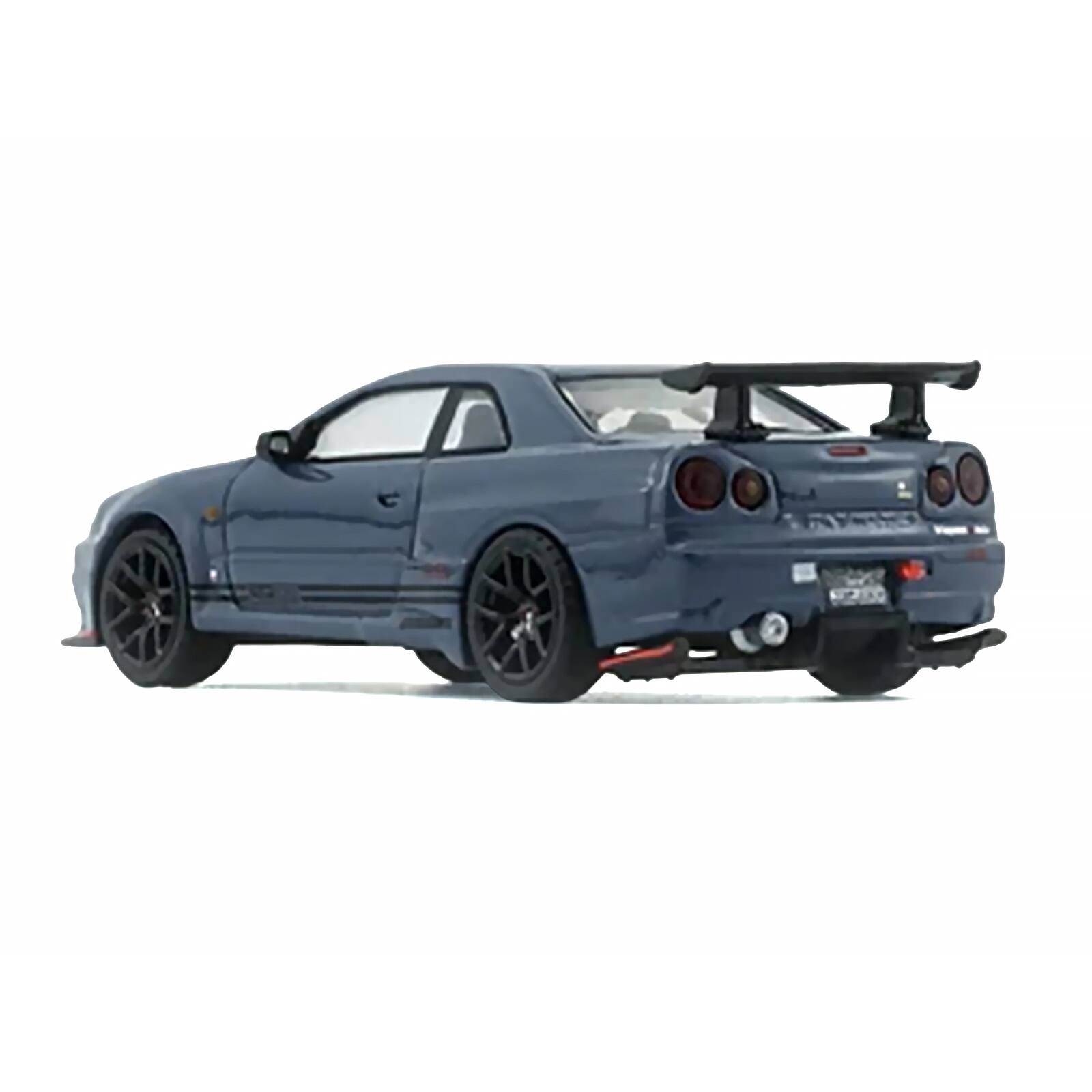 Alt View 3. BM Creations - Nissan "Top Secret" Skyline GT-R BNR34 Stealth Gray with Carbon "Tokyo Auto Salon 2026" 1/64 Car by BM Creations.