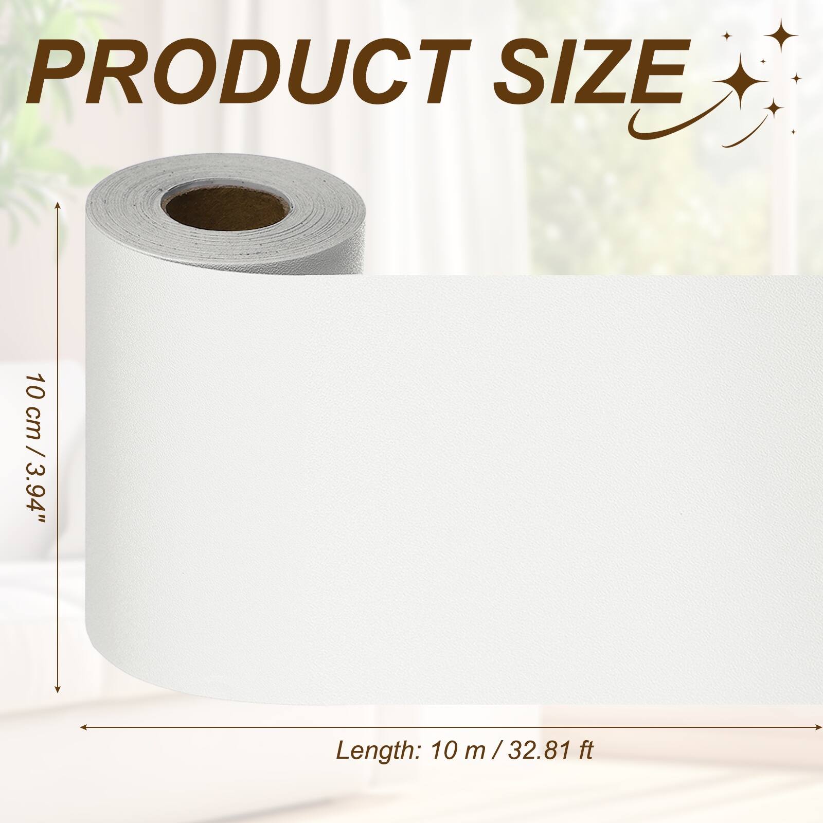 PRODUCT SIZE

10 cm / 3.94" 

Length: 10 m / 32.81 ft