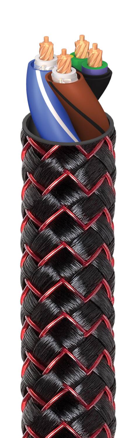 Alt View 13. AudioQuest - NRG-Z3 3.3' Power Cable with C13 to 3-Prong Wall Plug Connectors - Black.