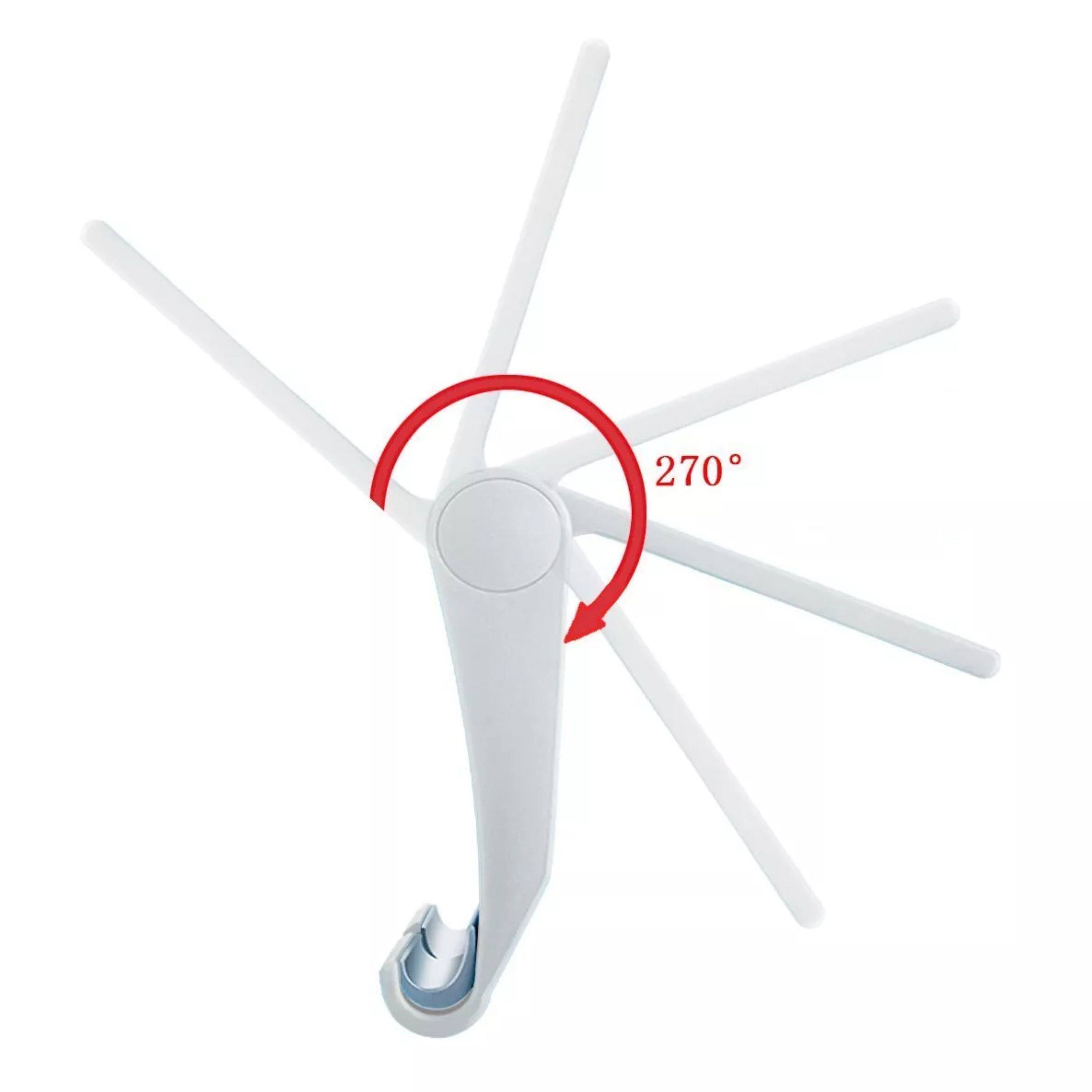 Angle. Kitcheniva - Universal Foldable Cell Phone Desk Stand - White.