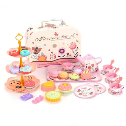 Afternoon tea set
interesting play, let the child indulge admiring!
Superior quality is a go!
Interesting choice for gifts!
