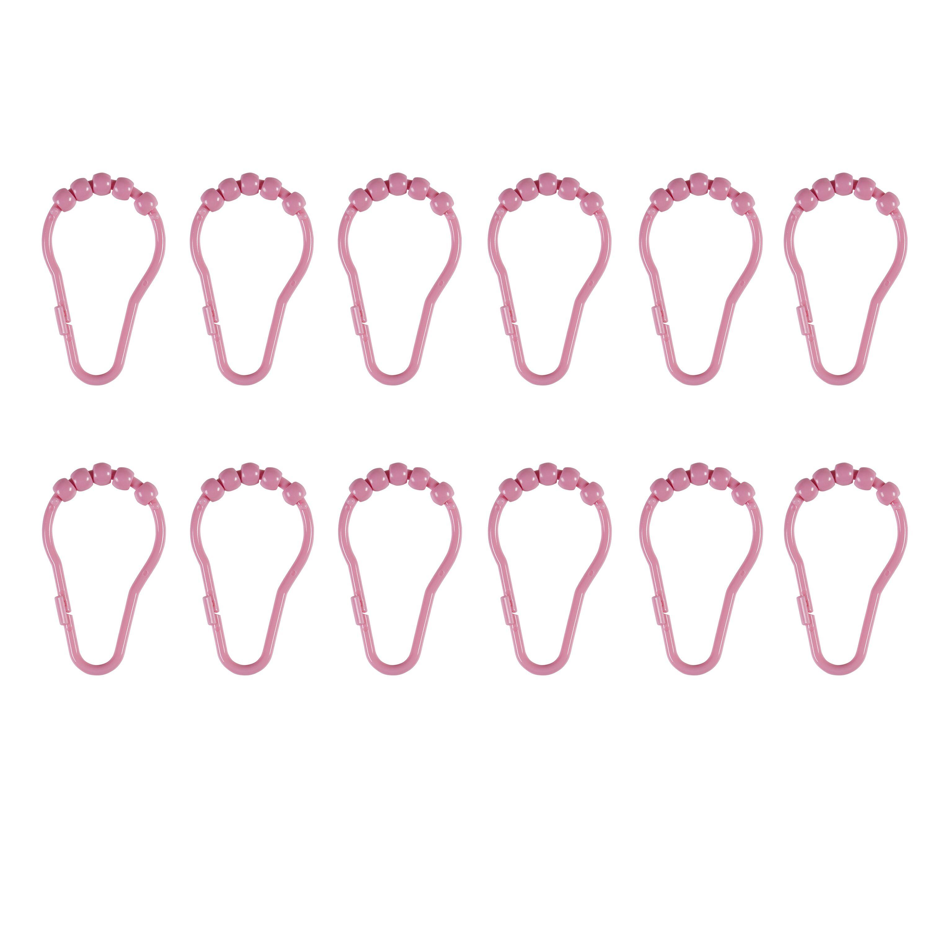 Alt View 6. Kate Aurora - Kate Aurora Montauk Accents Complete 5 Piece Juvi Mermaid Themed Fabric Shower Curtain Bathroom Set - Pink.