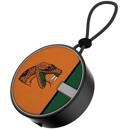Front. Keyscaper - Black Florida A&M Rattlers Bluetooth IPX7 Waterproof Speaker - Black.