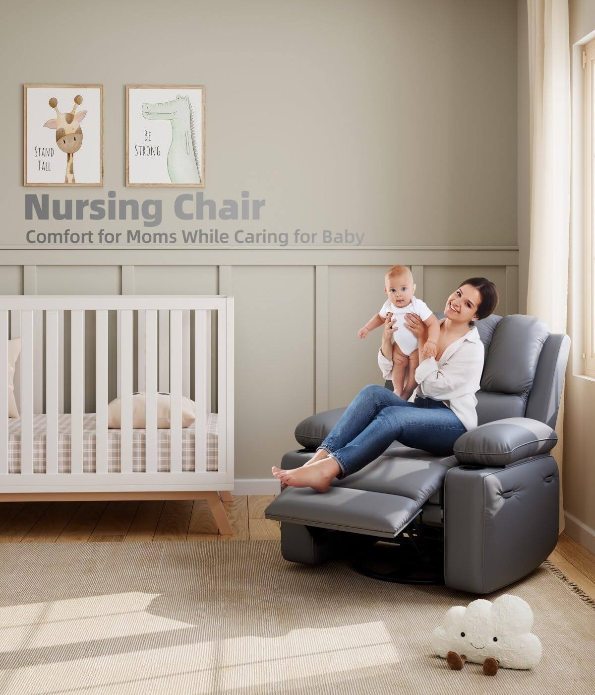 Nursing Chair  
Comfort for Moms While Caring for Baby  

Stand Tall  
Be Strong