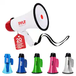Pyle - 20W Megaphone Bullhorn - 5.4'' x 8.6''