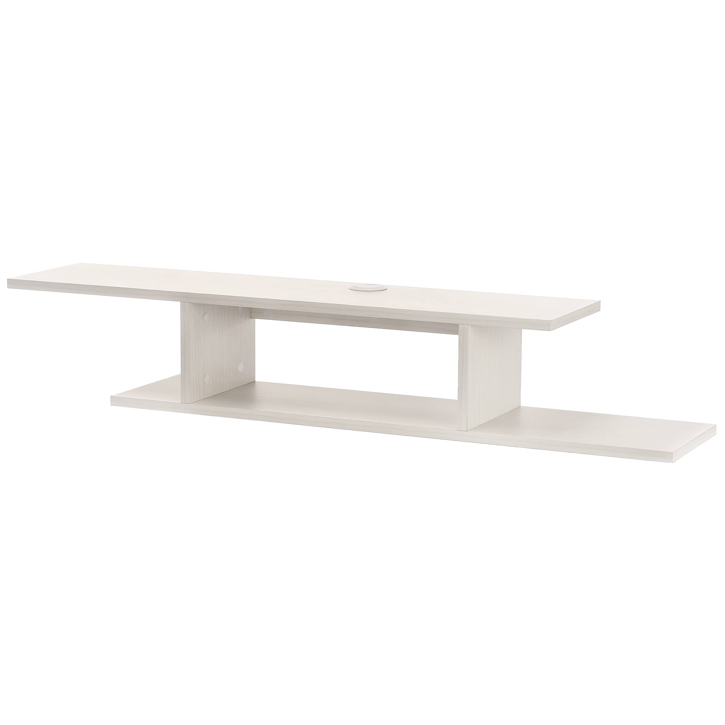 AdirHome - Floating Wall Shelf - White