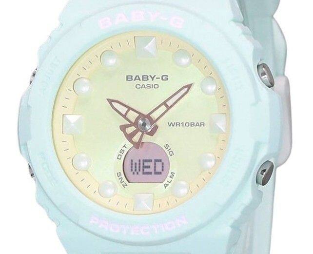 BABY-G  
CASIO  
WR10BAR  
DST  
SIG  
WED  
ZNS  
ALM  
PROTECTION