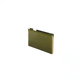 Pendaflex - Reinforced Hanging File Folders, Extra Capacity, 1" Expansion, Standard 25/Box (PFX 04153x1) - Green