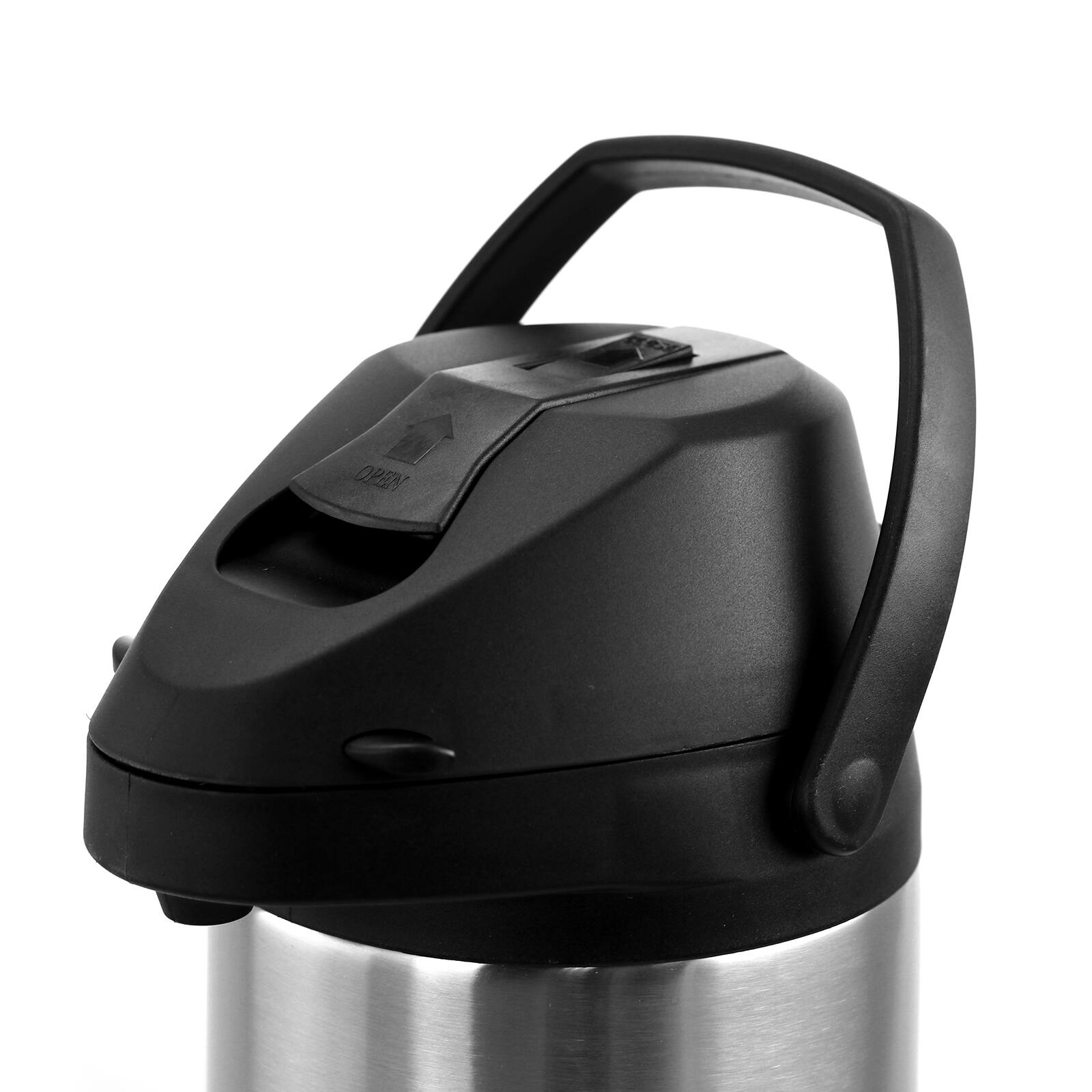 Alt View 3. MegaChef - MegaChef 3.17 Quart Stainless Steel Airpot Hot Water Dispenser for Coffee and Tea - Silver and Black.