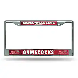 Rico Industries - Jacksonville State Gamecocks Chrome Metal License Plate Frame - Multi