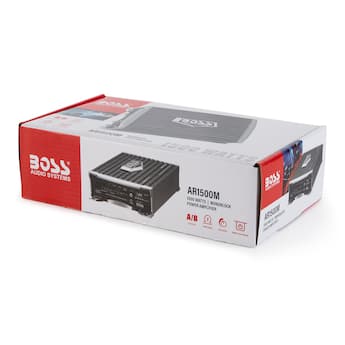 BOSS Audio AR1500M 1500W Mono A/B MOSFET Power Car Amplifier + BOSS Audio AR1500M 1500W Mono A/B MOSFET Power Car Amplifier +