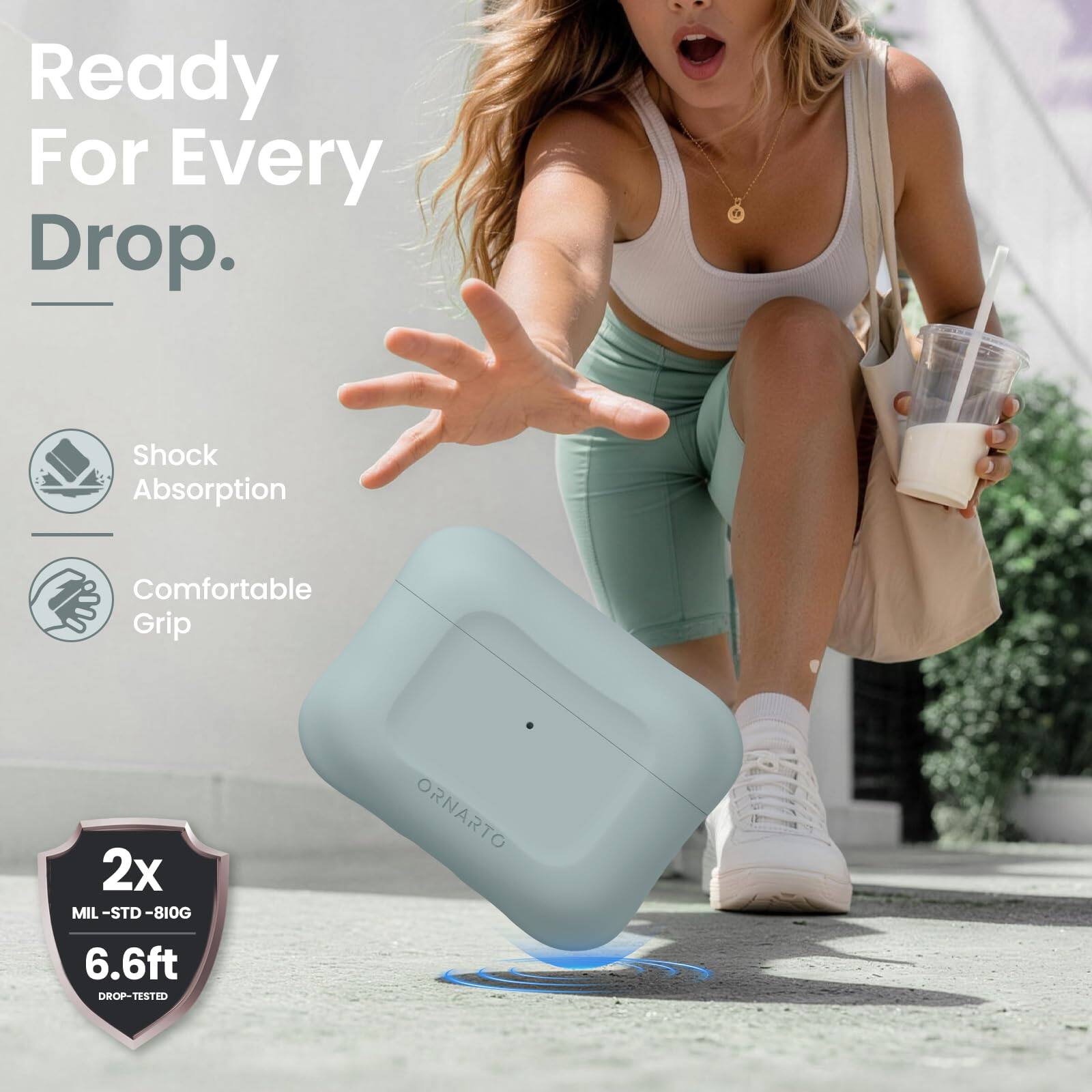 Ready For Every Drop.  
Shock Absorption  
Comfortable Grip  
2x MIL-STD-810G  
6.6ft DROP-TESTED