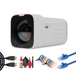 PTZOptics - Studio SE Hive-Linked PTZ Camera w/ 12x Optical Zoom, HD Streaming–White | More - White