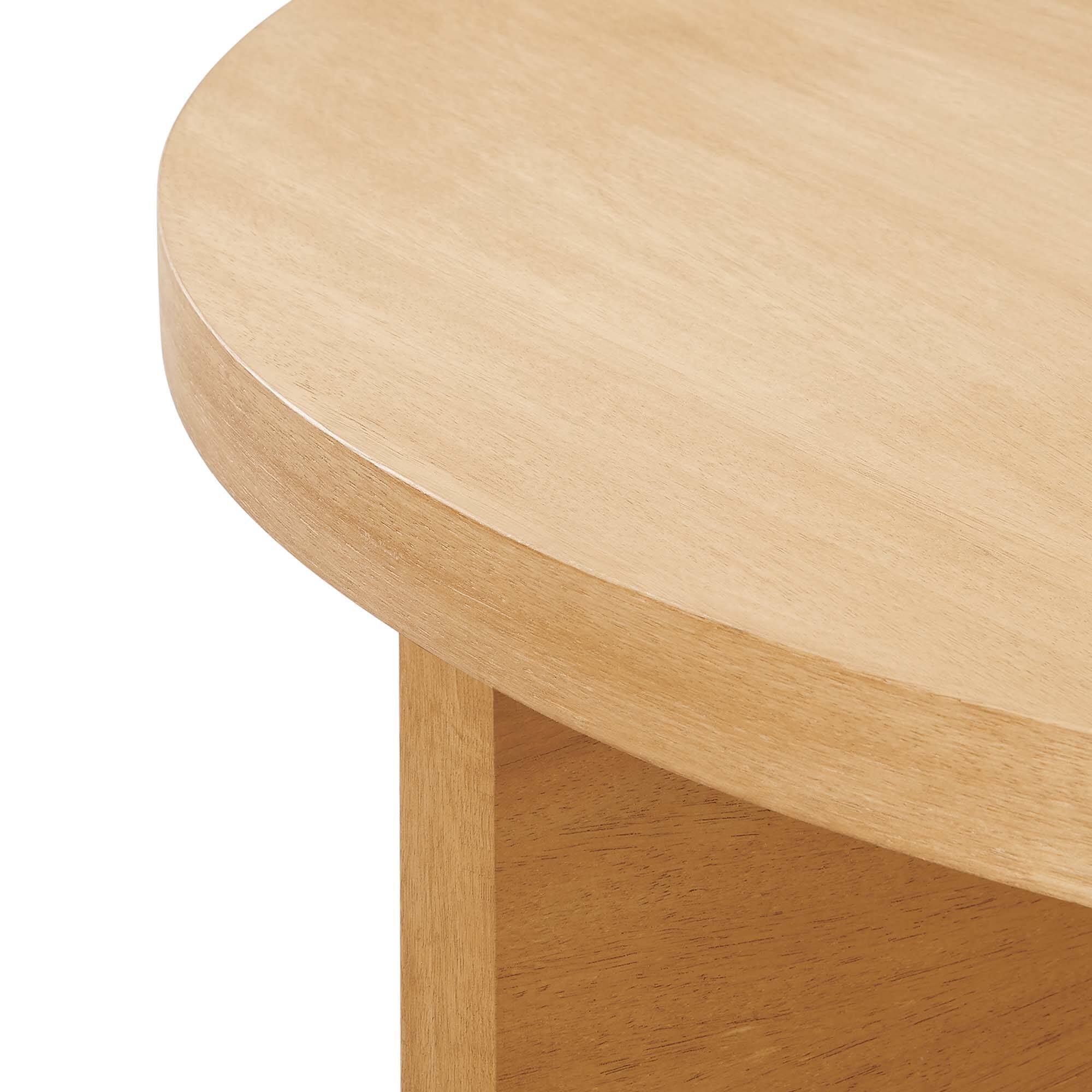 Alt View 4. Modway - Silas Round Wood Coffee Table by Modway - Natural.