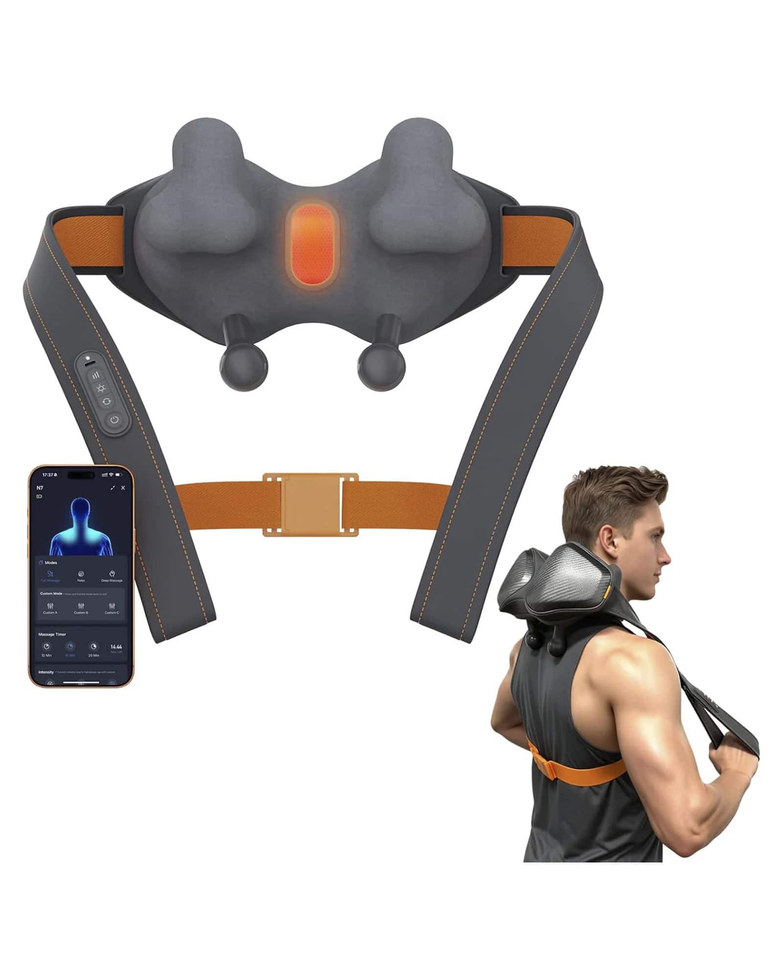 iBreo - N7 Smart Heated Shiatsu Neck, Shoulder and Back Massager - Gray price history on PriceWatchPro