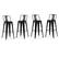 Front. Simpli Home - Rayne Metal Bar Stool (Set of 4) - Black.