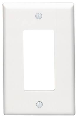 Leviton - 1 gang Thermoset Plastic Decorator Wall Plate 1 pk - White
