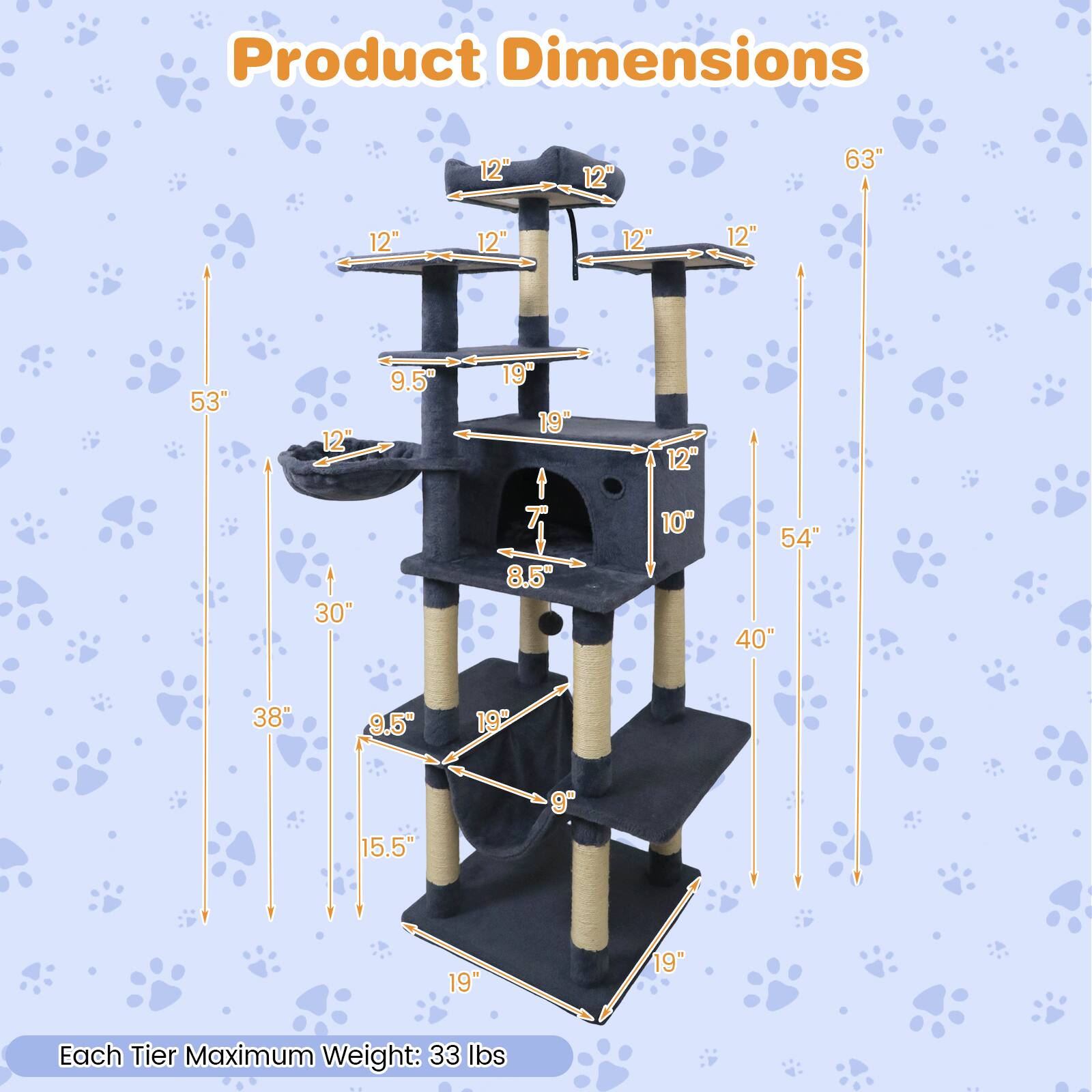 Product Dimensions

- 12" x 12" x 63"
- 12" x 12" x 53"
- 12" x 12" x 40"
- 12" x 12" x 38"
- 12" x 12" x 30"
- 12" x 12" x 19"
- 12" x 12" x 19"
- 12" x 12" x 19"
- 12" x 12" x 19"
- 12" x 12" x 19"
- 12" x 12" x 19"
- 12" x 12" x 19"
- 12" x 12" x 19"
- 12" x 12" x 19"
- 12" x 12" x 19"
- 12" x 12" x 19"
- 12" x 12" x 1