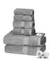 VEVOR - 6-Piece Towel Set, 600 GSM 100% Cotton Towels for Bathroom, 2 Bath Towels, 2 Hand Towels and 2 Washcloths - Gray