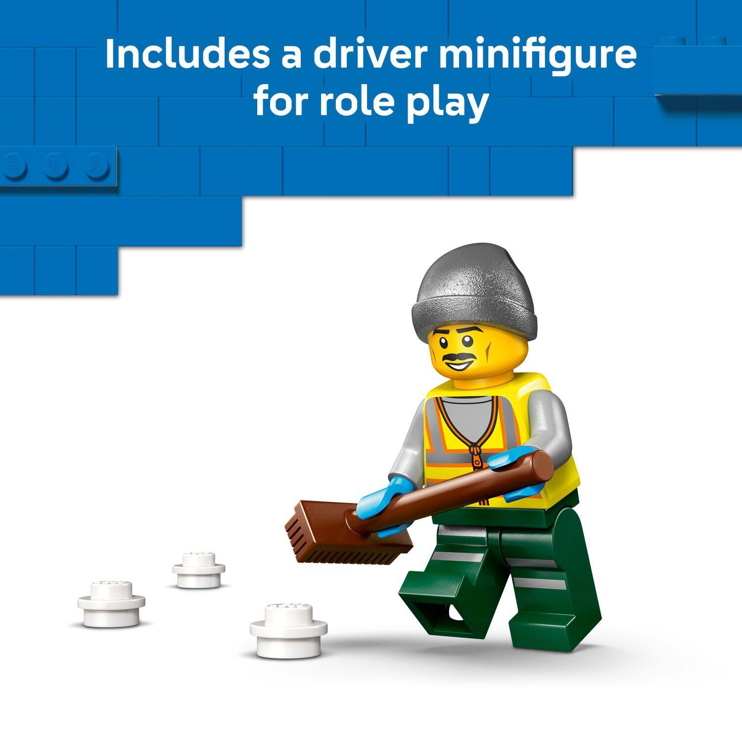 Includes a driver minifigure for role play